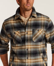 Lumberjack Plaid Shirt Jacket in Poppy Seed