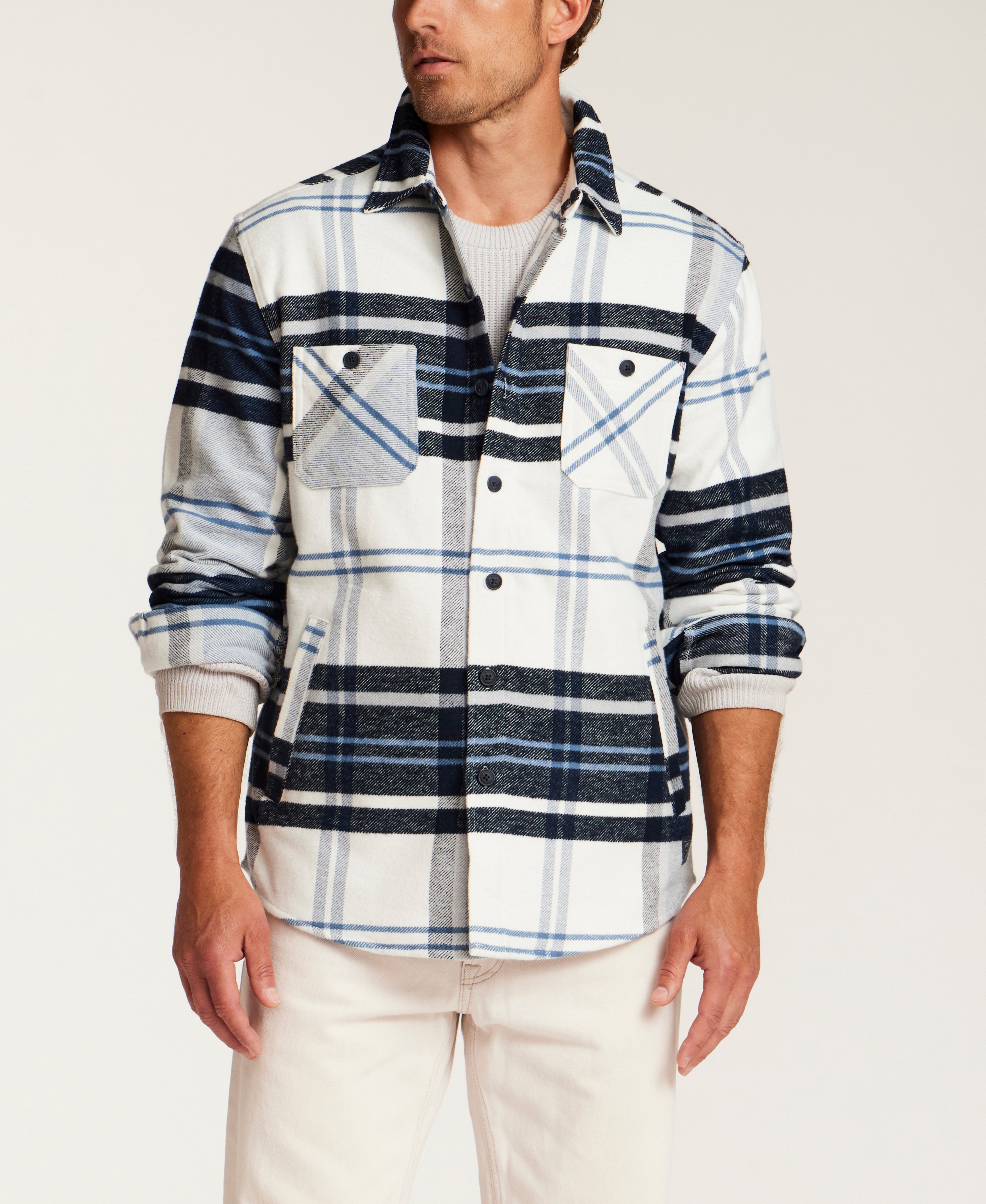 Lumberjack Plaid Shirt Jacket in Spring Lake