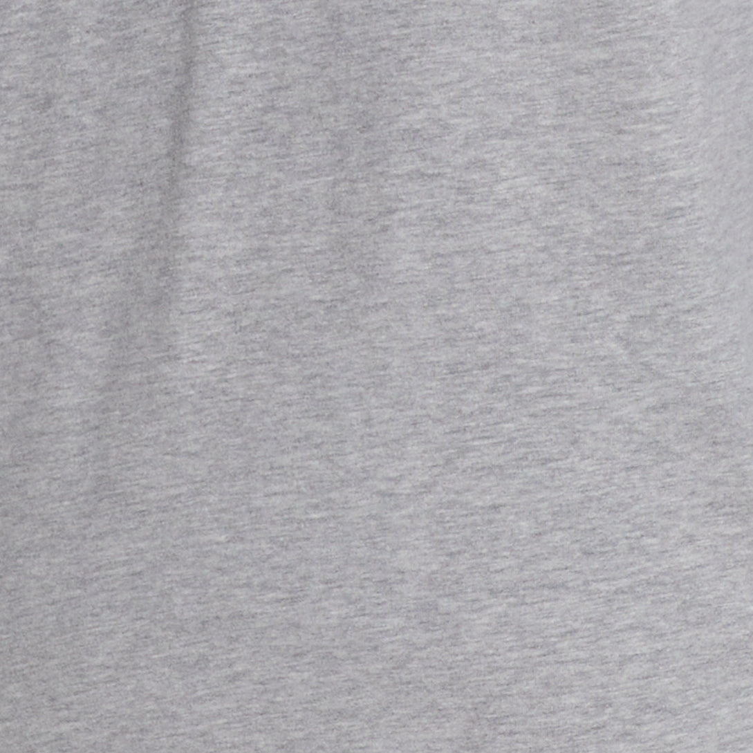 LONG SLEEVE BRUSHED JERSEY HENLEY in LIGHT GREY HEATHER