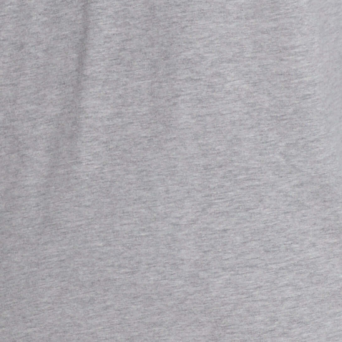 Long Sleeve Brushed Jersey Henley In Light Grey Heather