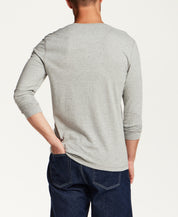 The Signature Henley in Light Grey Heather