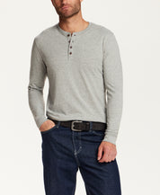 The Signature Henley in Light Grey Heather