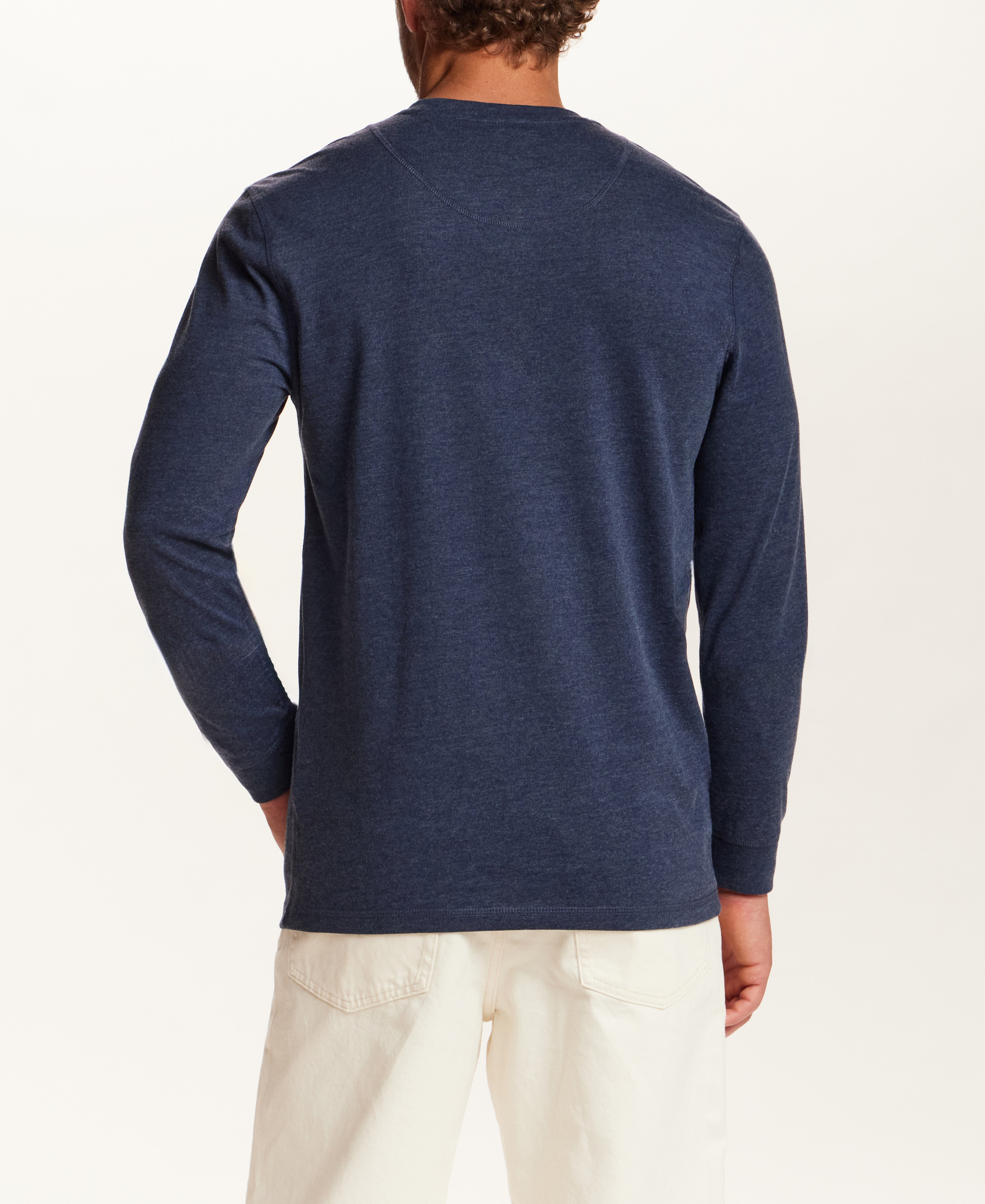 The Signature Henley in Maritime Blue