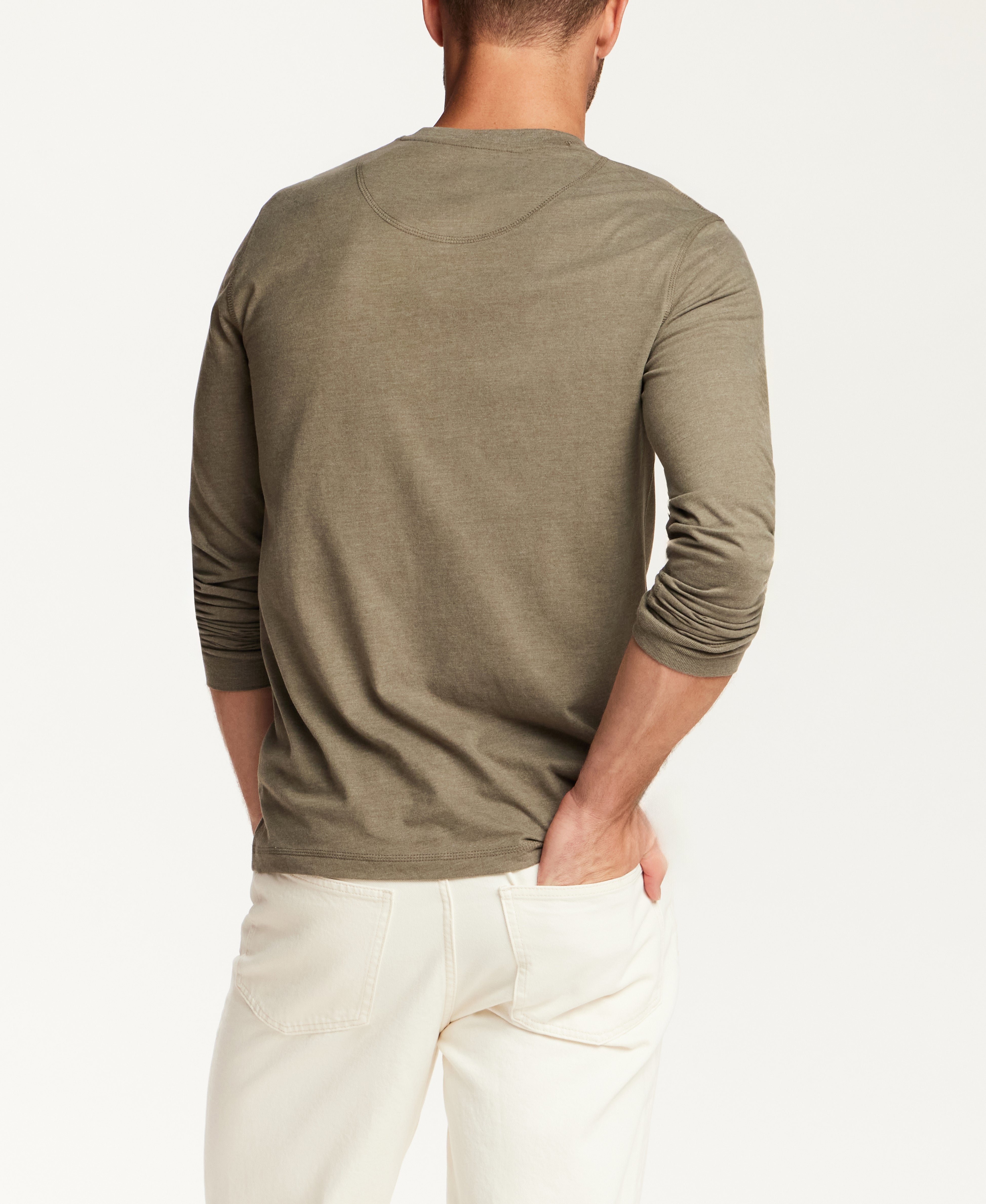 The Signature Henley in Olive
