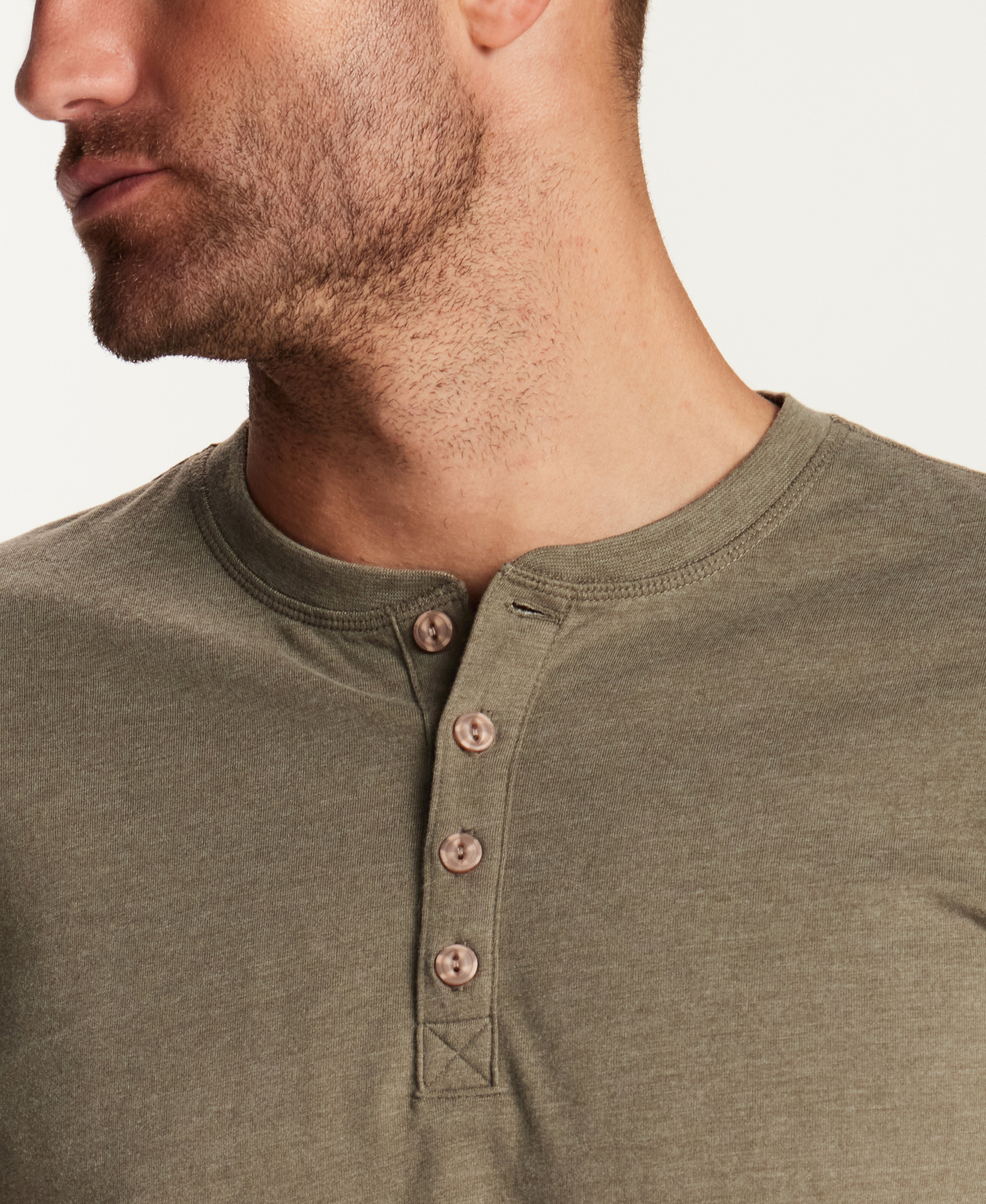 The Signature Henley in Olive