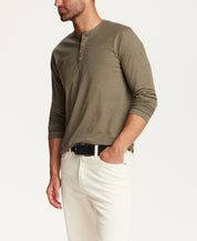 The Signature Henley in Olive