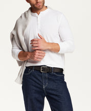 The Signature Henley in White