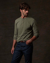 The Signature Henley in Olive