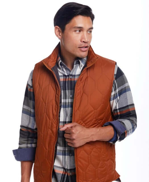 Long Sleeve Brushed Flannel In Riviera