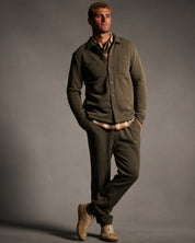 Pebble Fleece Jogger in Forest Night