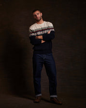 Holiday Snowflake Crew In Dark Navy | Sweaters | Weatherproof Vintage