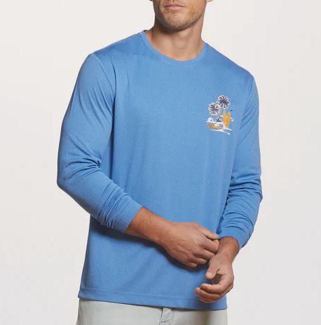 Long Sleeve Sun Shirt Spf In Victoria Blue