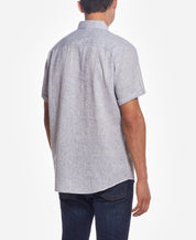 Short Sleeve Linen Cotton in Indigo