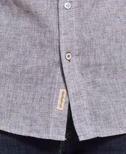 Short Sleeve Linen Cotton in Indigo