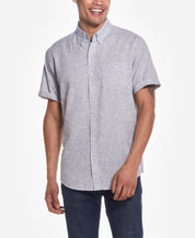 Short Sleeve Linen Cotton in Indigo
