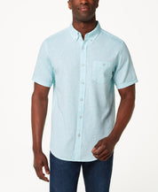 Short Sleeve Linen Cotton in Mint