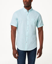 Short Sleeve Linen Cotton in Mint