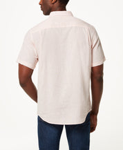 Short Sleeve Linen Cotton in Pink