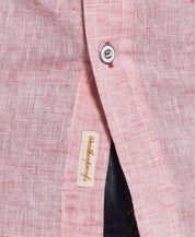 Short Sleeve Linen Cotton in Red