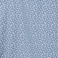 Peached Poplin Mini Print In Blue Fin