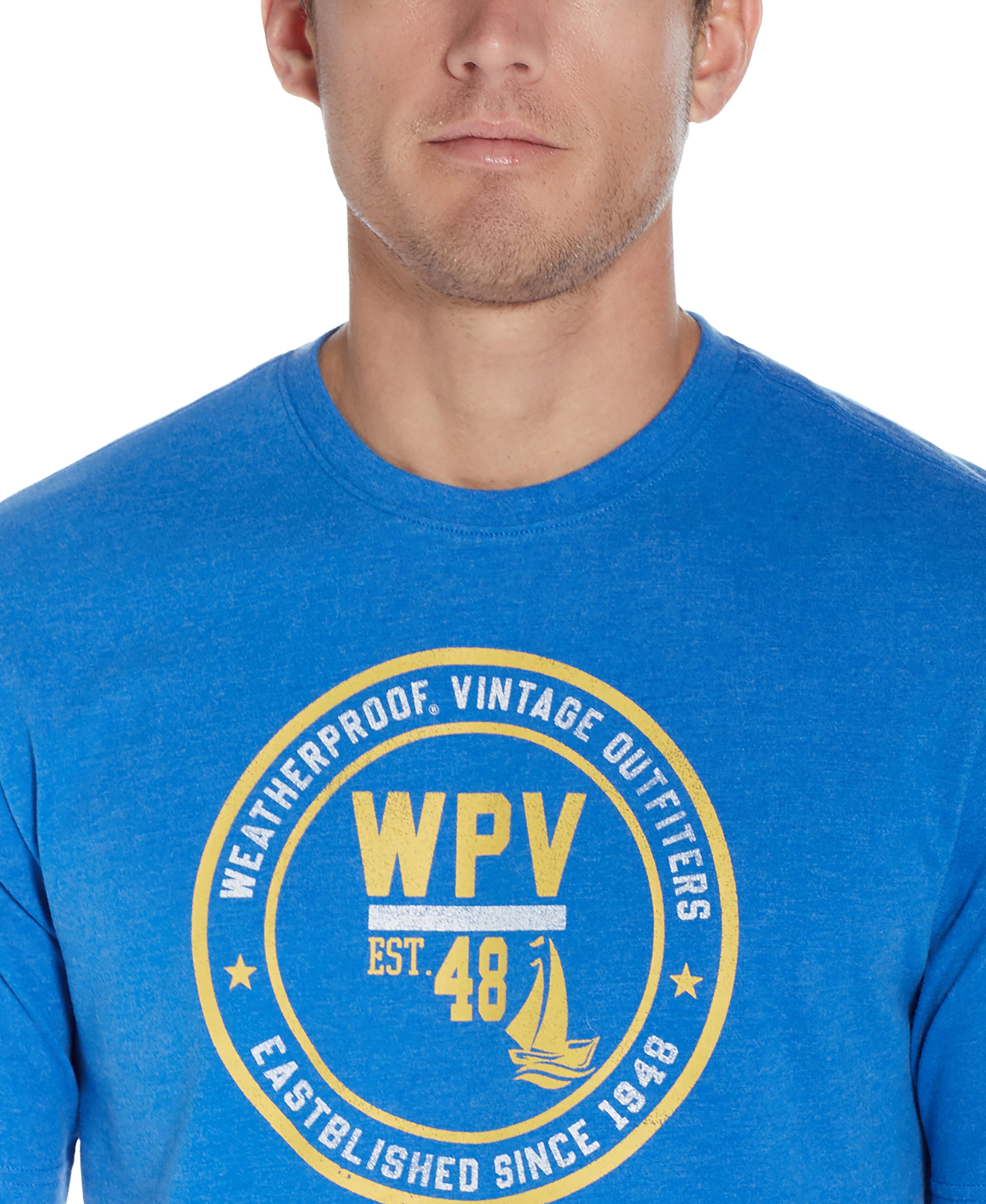 Graphic Tee in Royal
