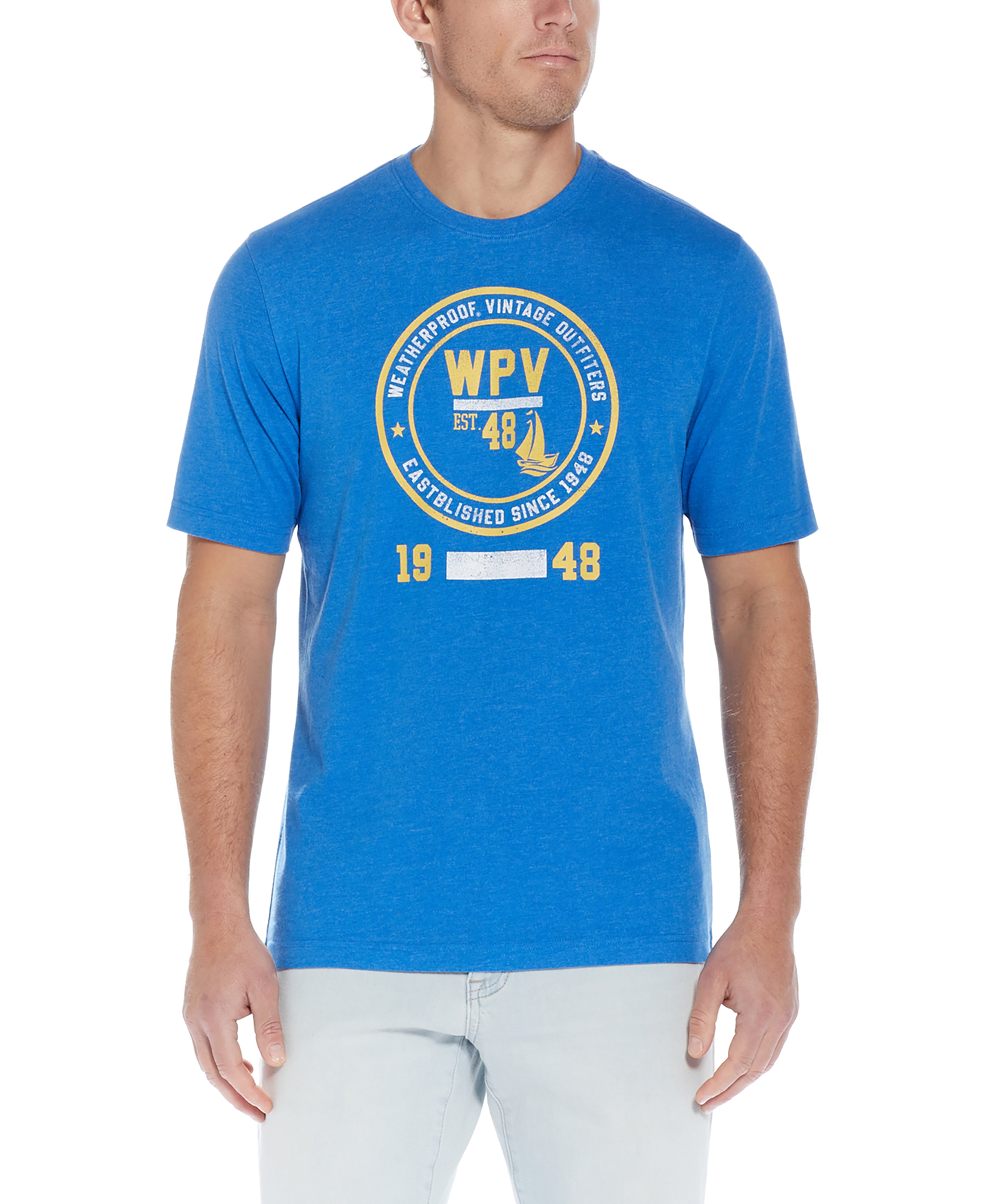 Graphic Tee in Royal