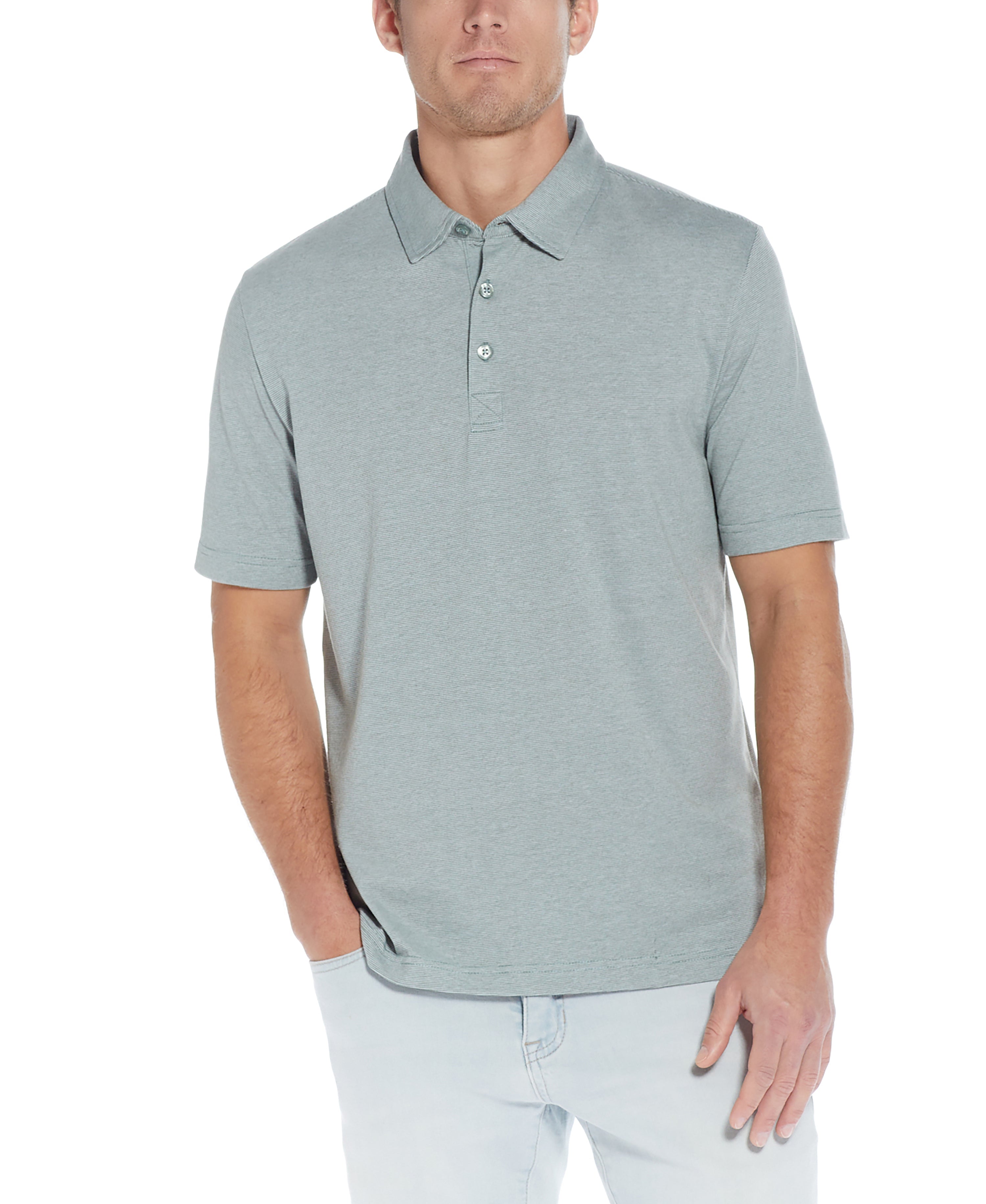 MINI STRIPE POLO IN FOUR LEAF CLOVER
