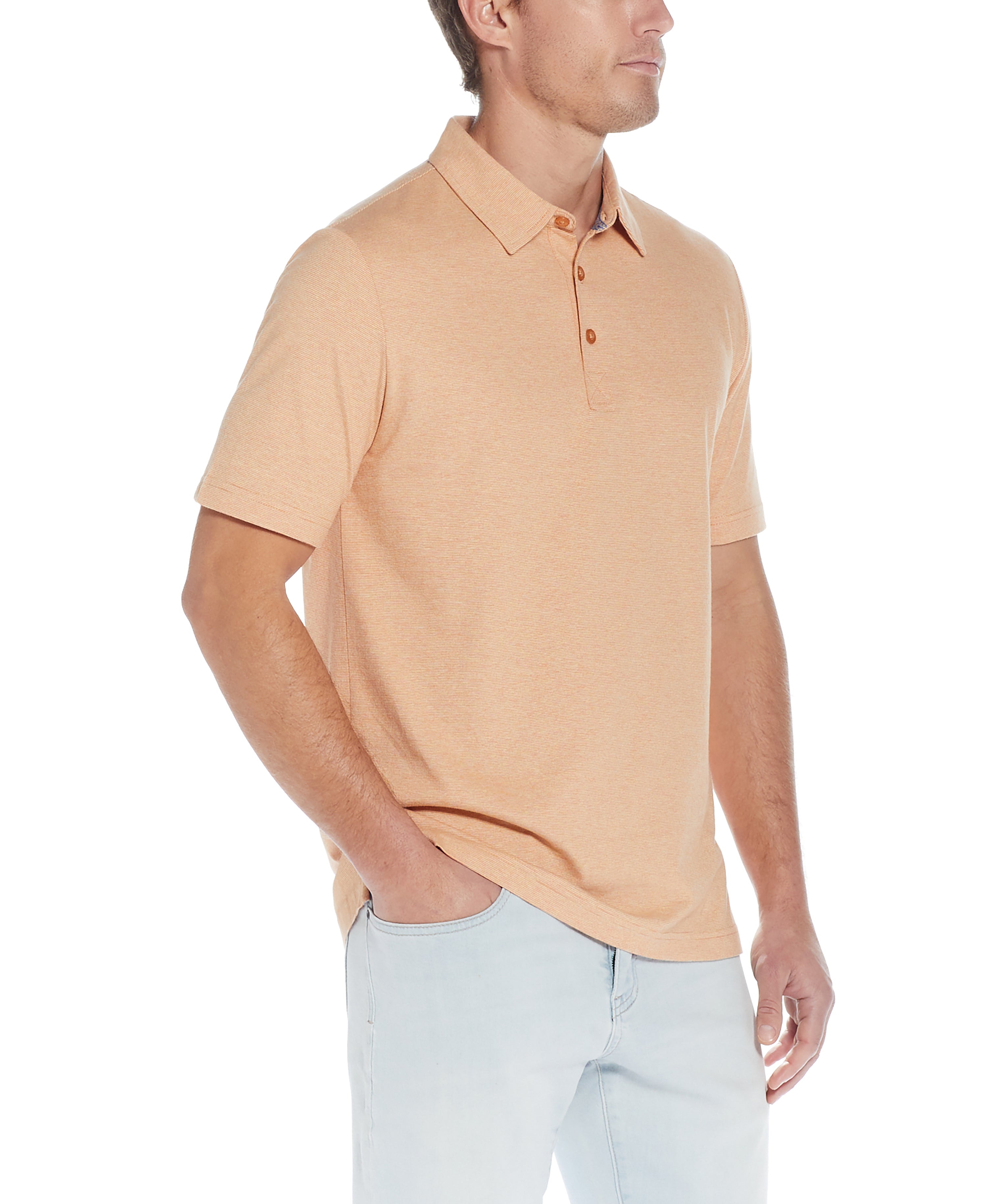 MINI STRIPE POLO IN SUNNY LIME