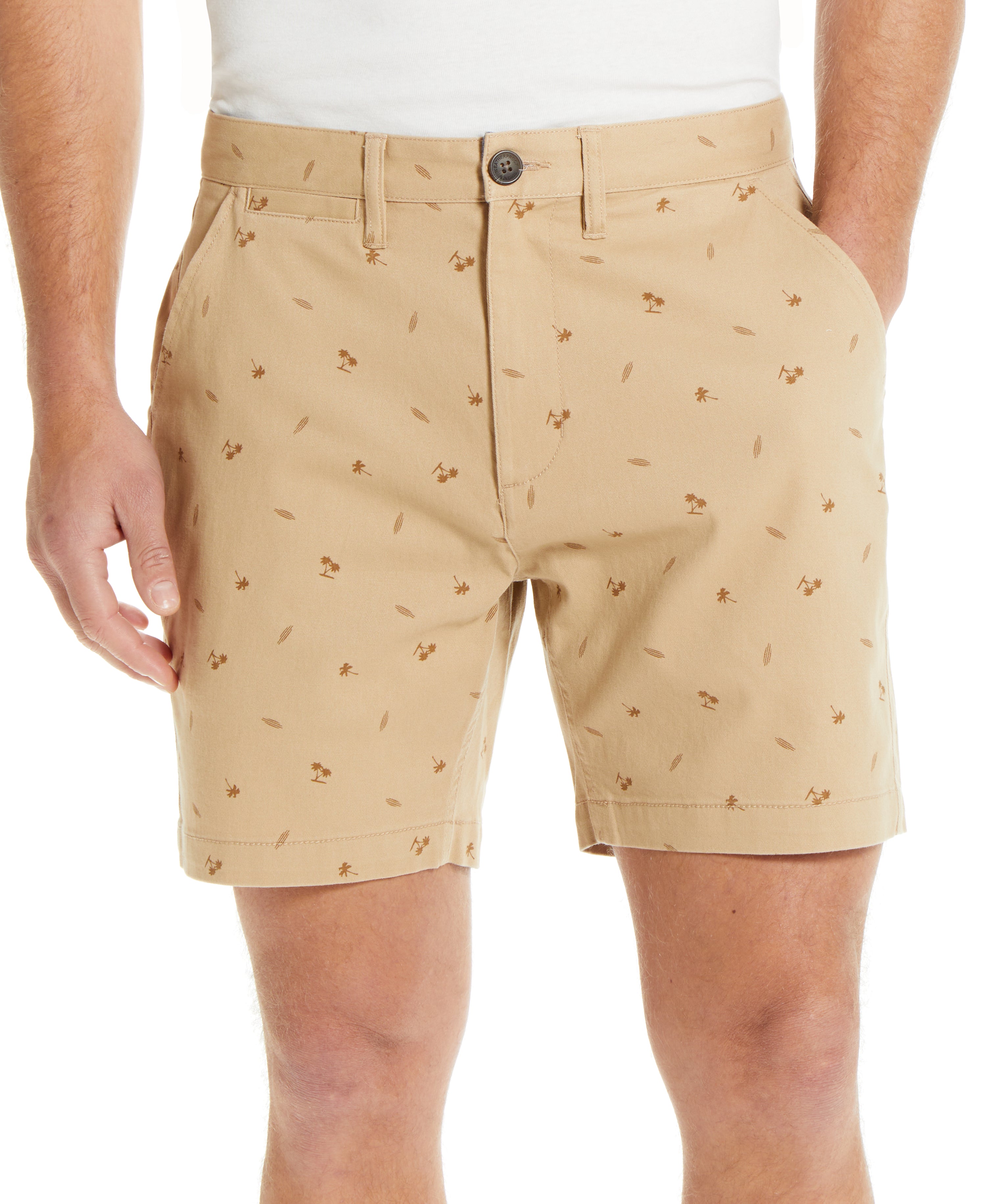 Copy of 7" Palm Tree Print Short in Nomad