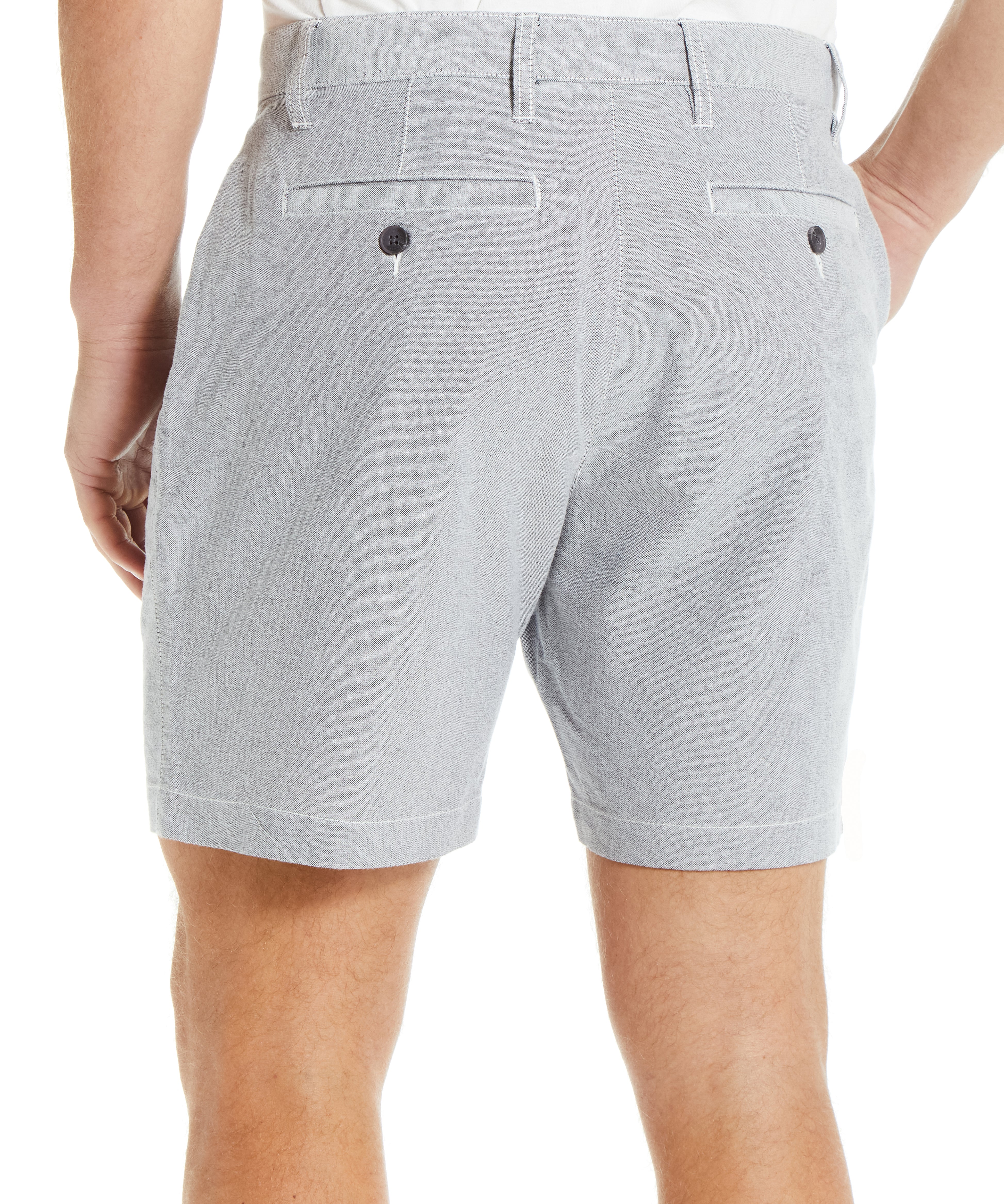 7" OXFORD SHORT IN GREY OXFORD | Bottoms & Denim | Weatherproof Vintage