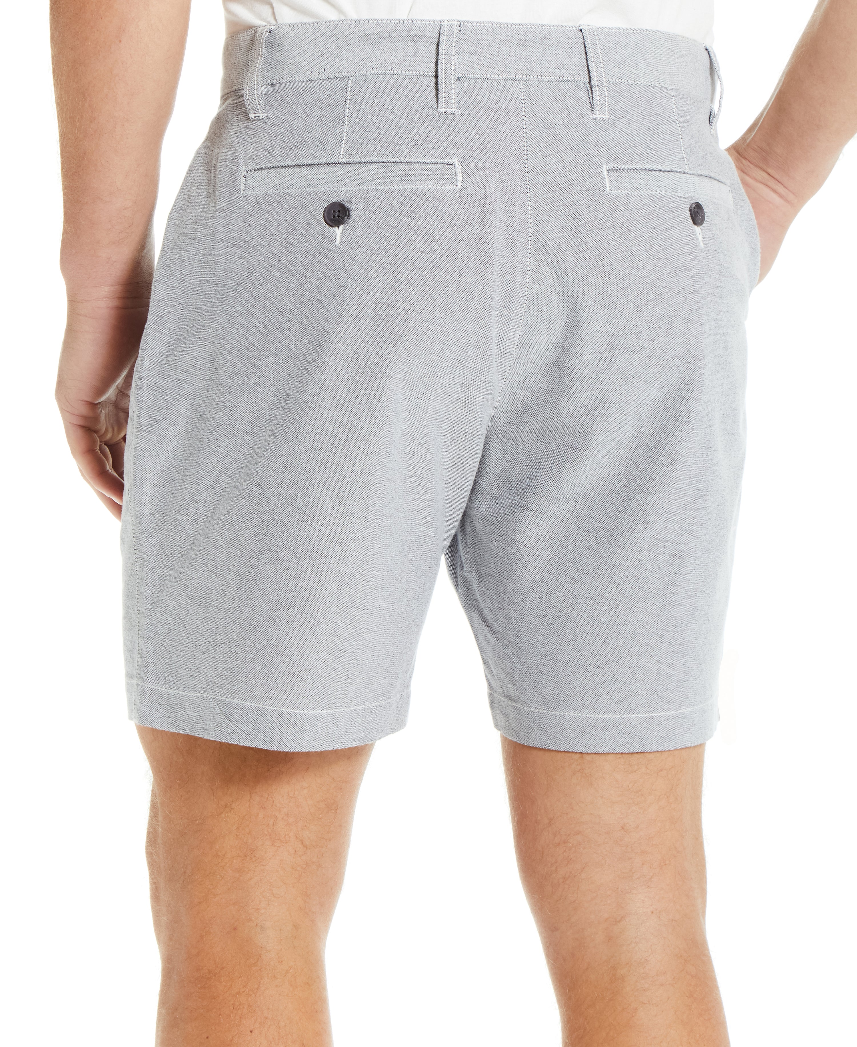 7" Oxford Short in Grey Oxford
