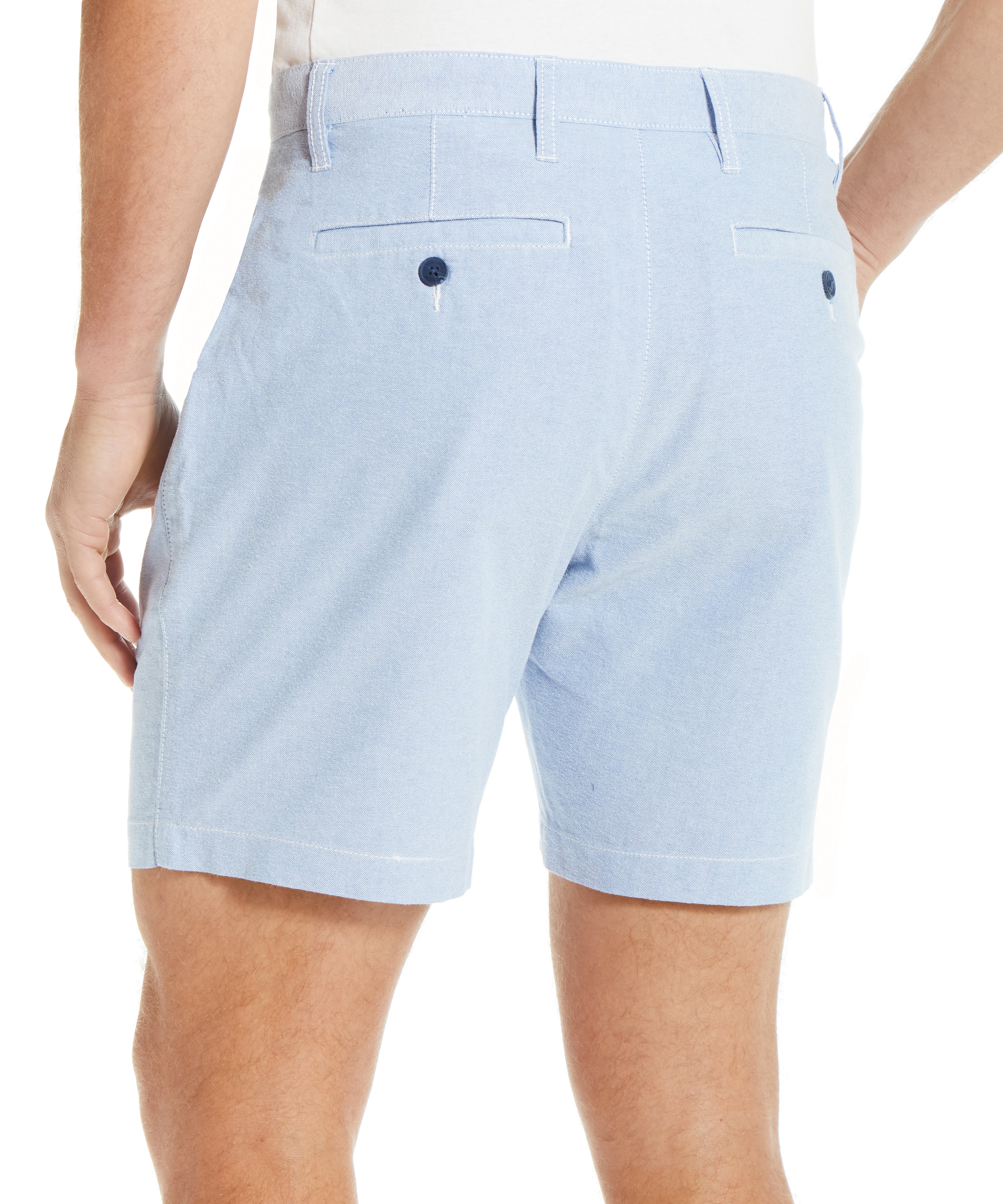 7" OXFORD SHORT IN MEDIUM BLUE | Bottoms & Denim | Weatherproof Vintage