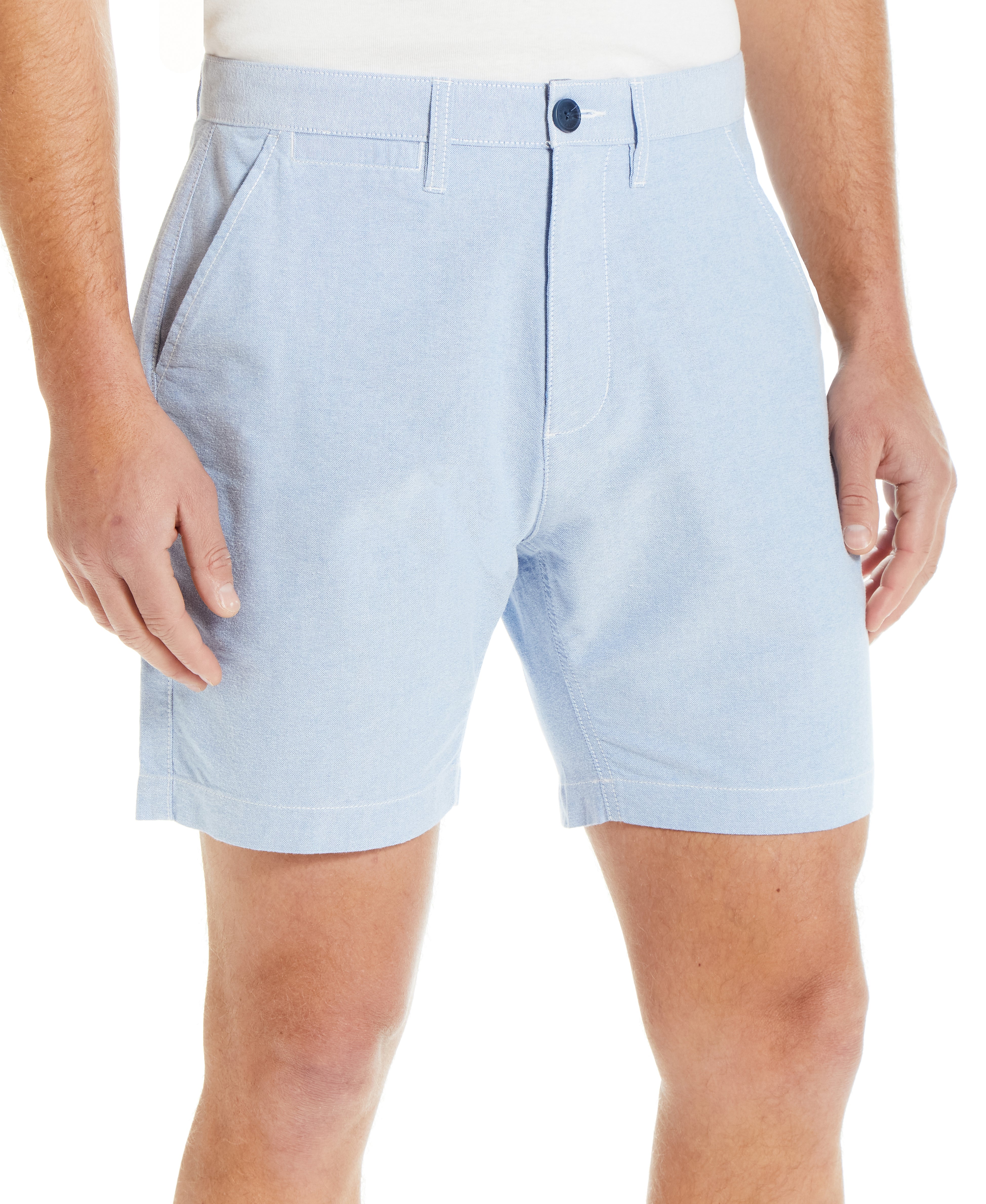 7" OXFORD SHORT IN MEDIUM BLUE | Bottoms & Denim | Weatherproof Vintage