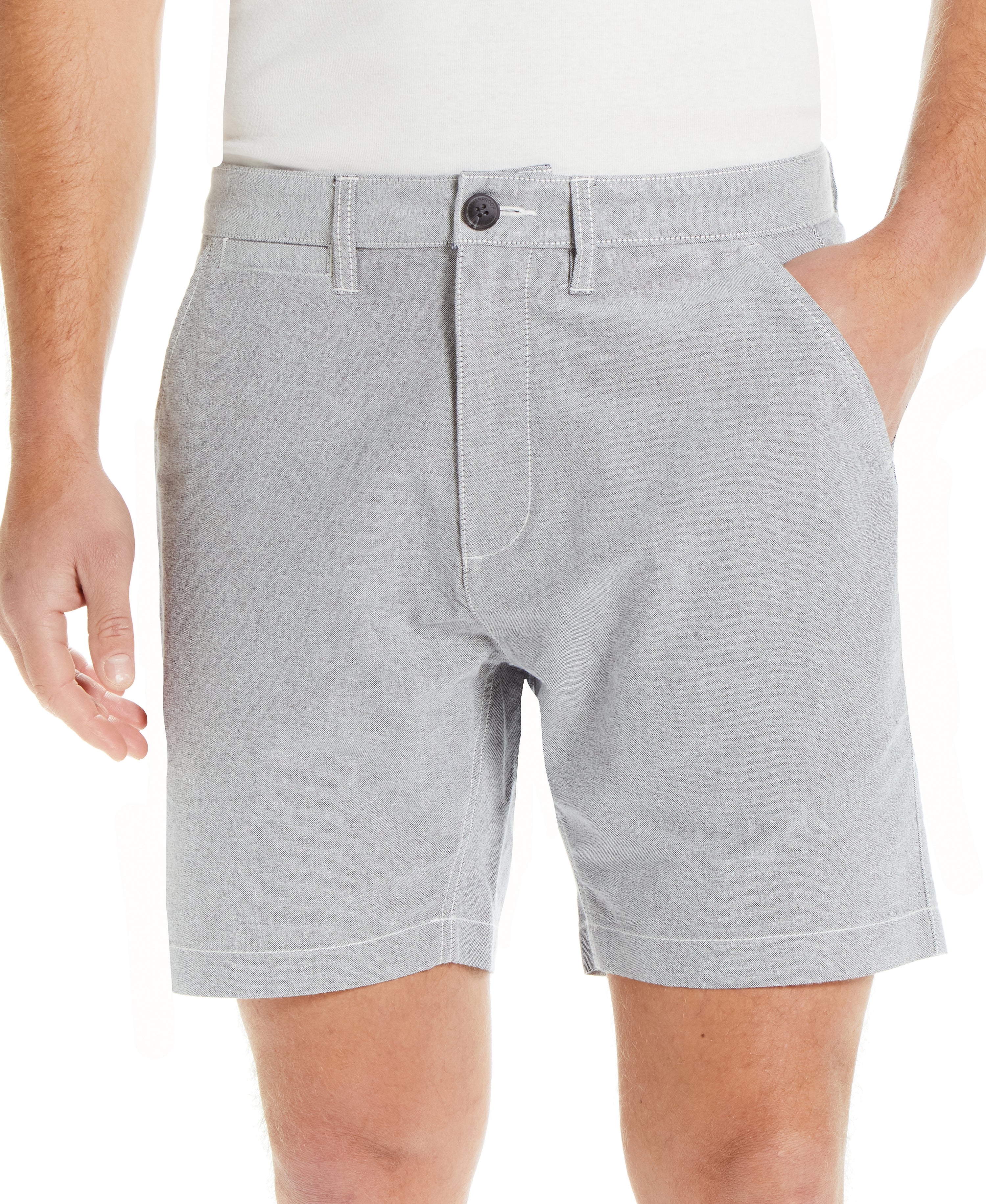 7" Oxford Short in Grey Oxford