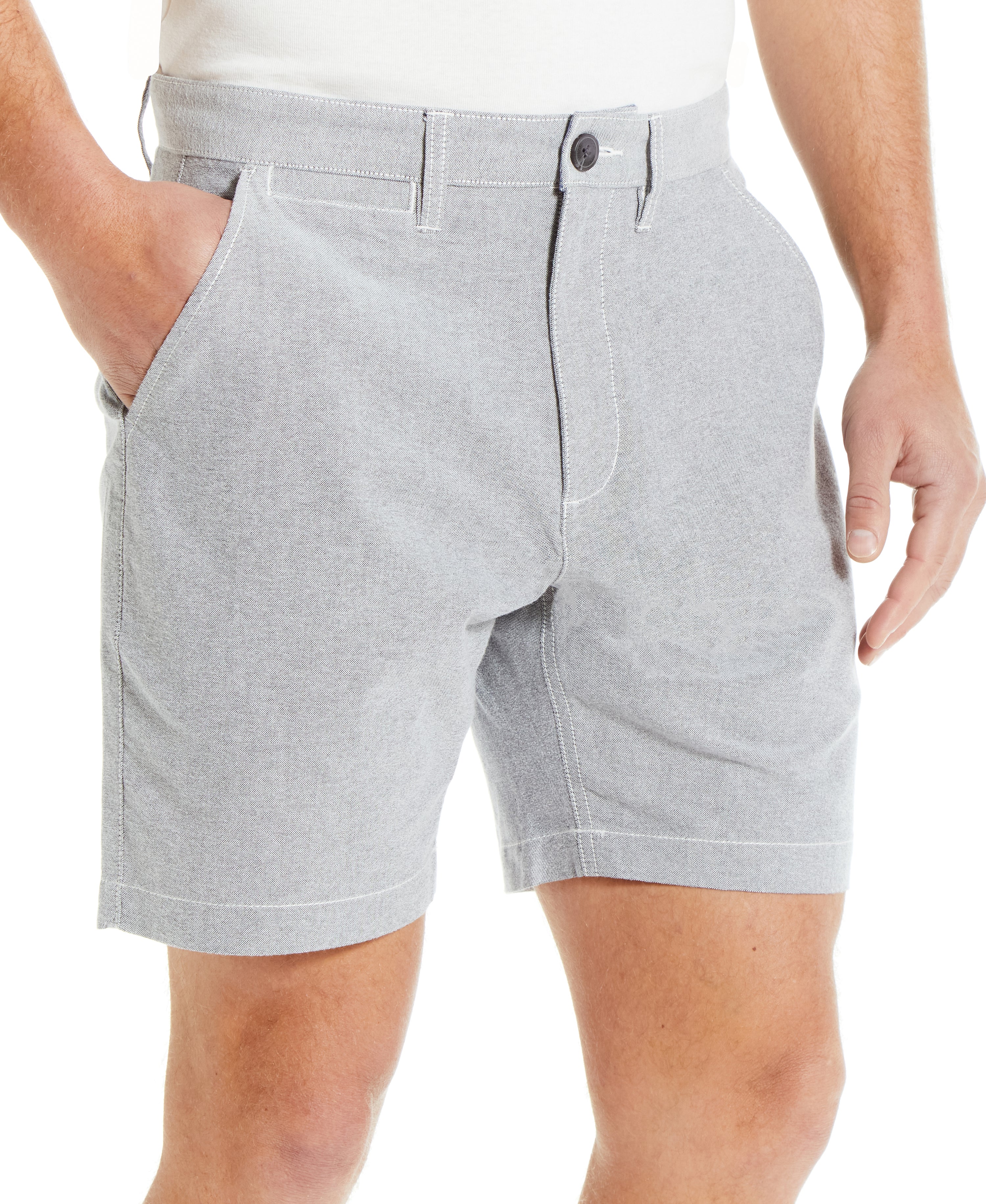 7" Oxford Short in Grey Oxford
