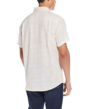 Stripe Linen Cotton Shirt In Sauterne
