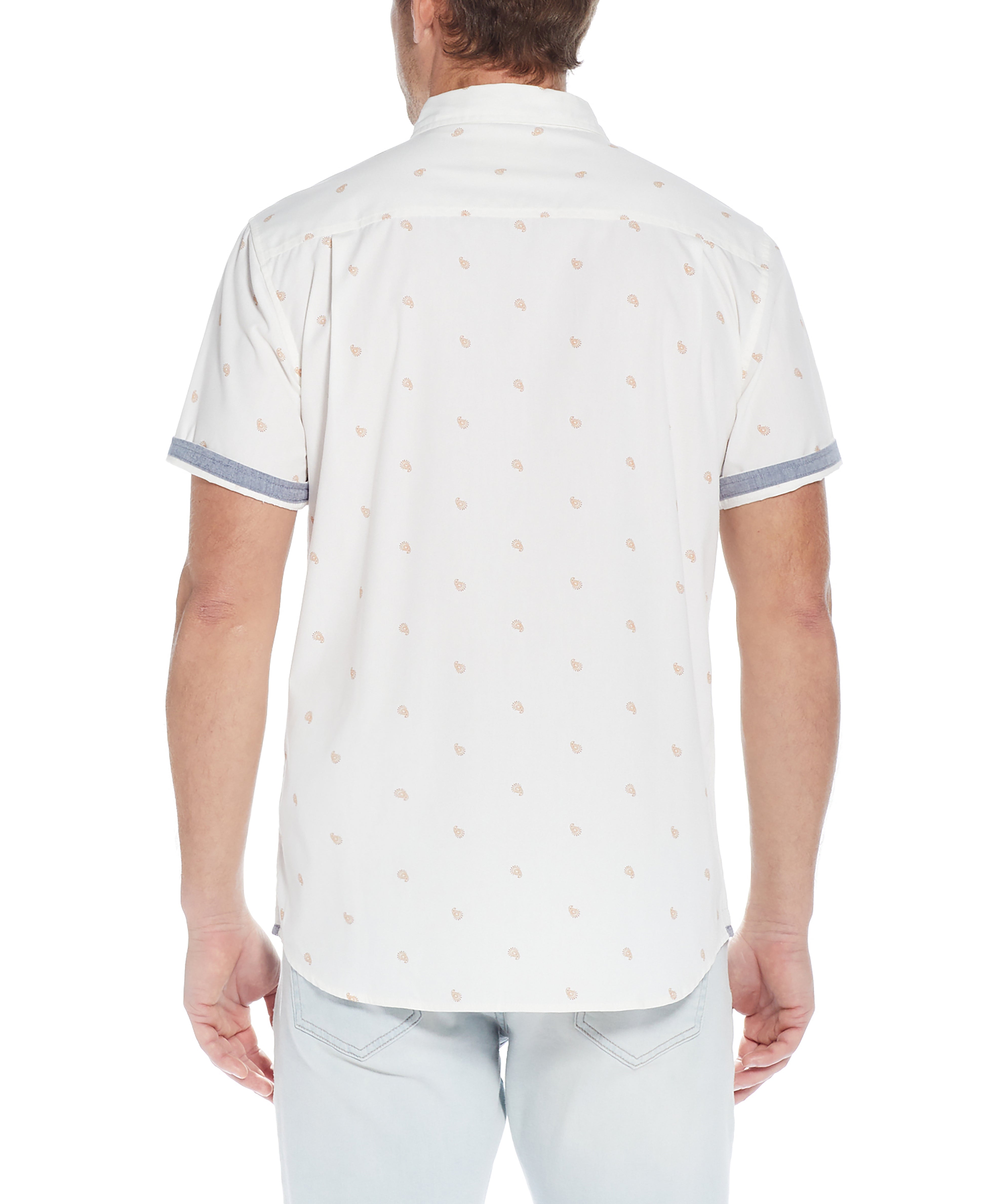 Poplin Mini Paisley Printed Shirt In Adobe