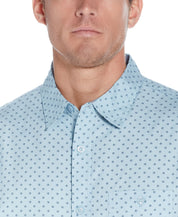 Poplin Mini Boxes Printed Shirt In Light Blue Box