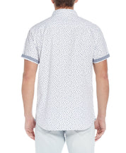 Poplin Neat Floral Printed Shirt In Marshmallow