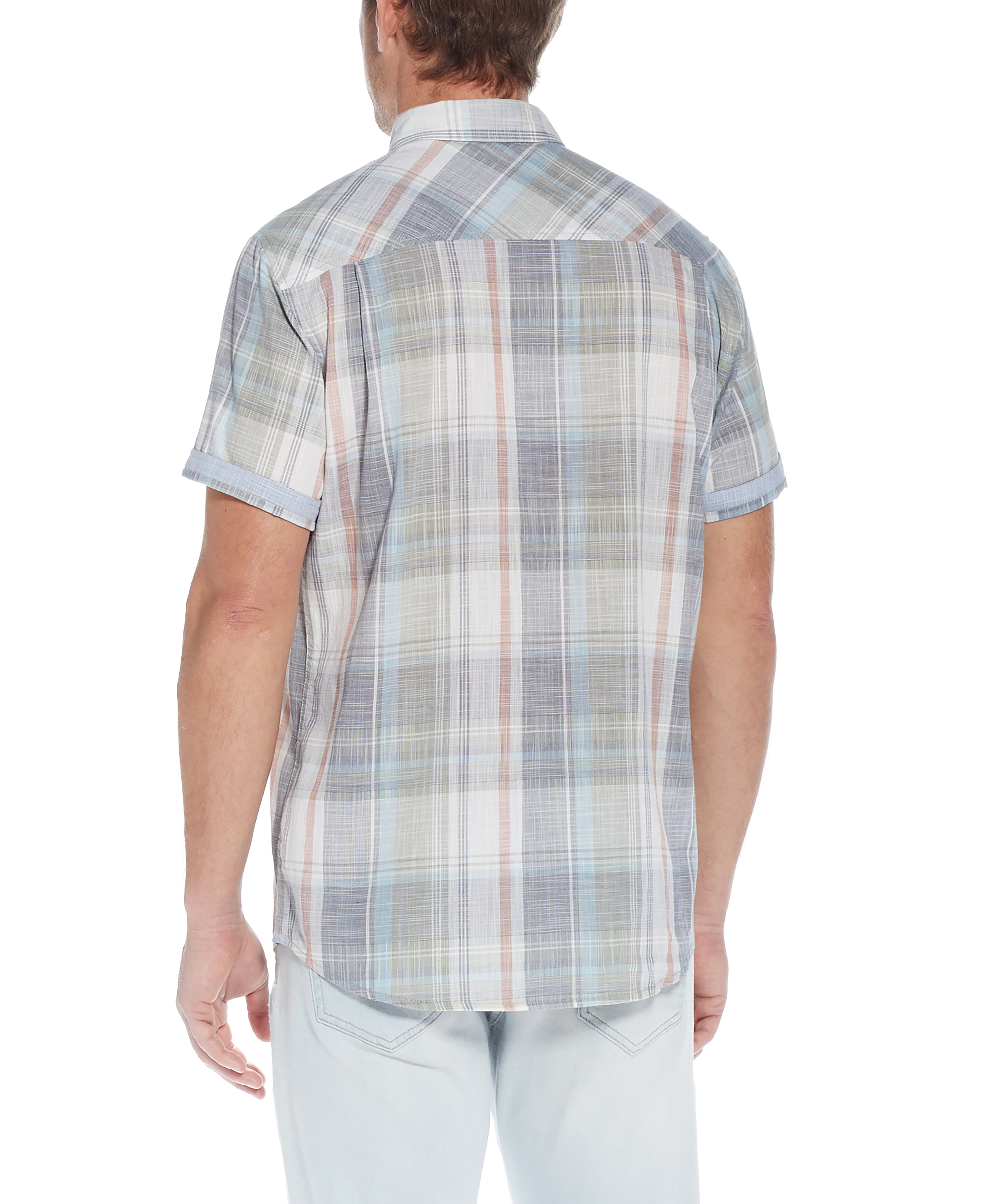 End on End Plaid Shirt in Four Leaf Clover