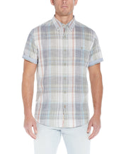 End On End Plaid Shirt In Four Leaf Clover
