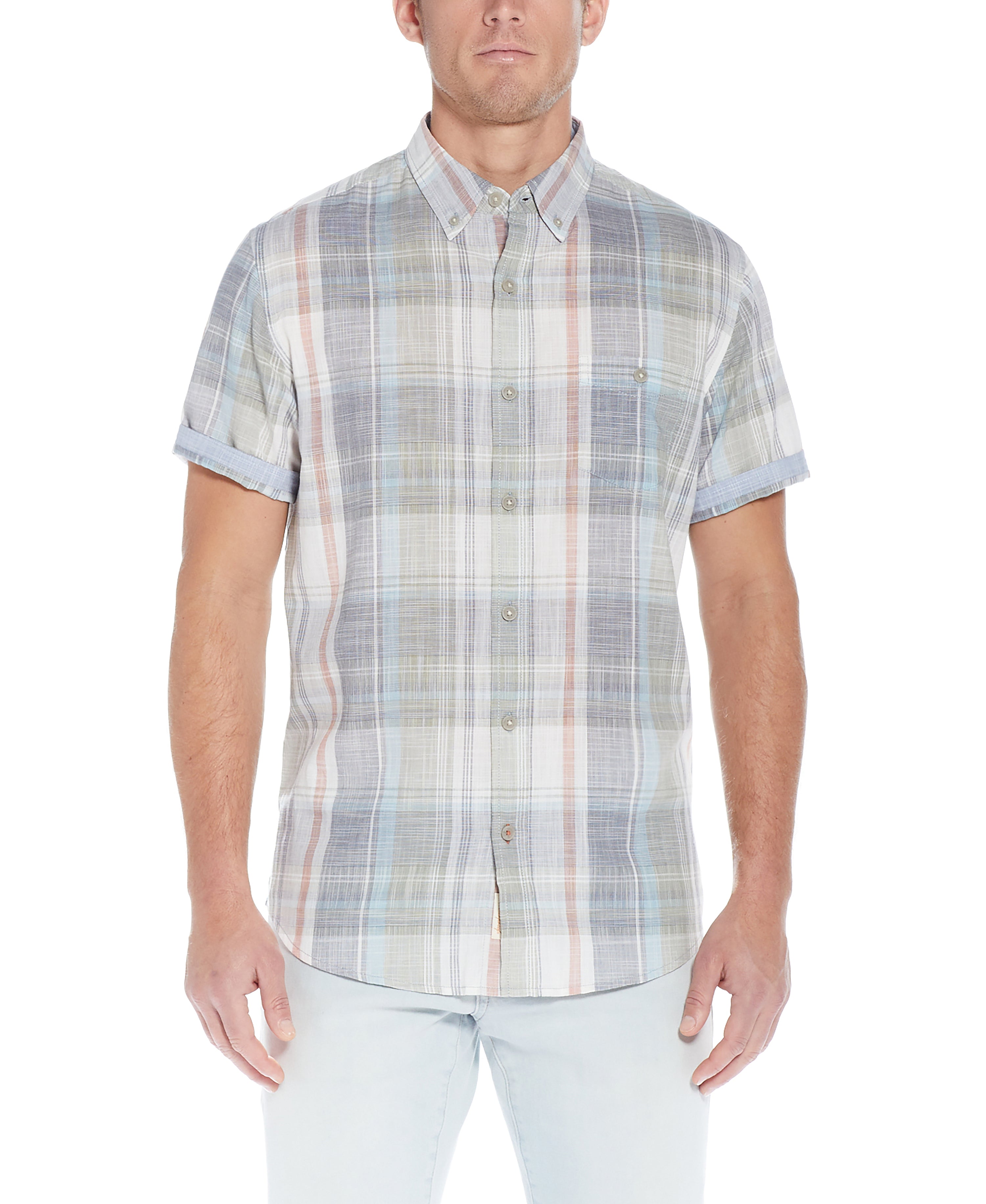 End on End Plaid Shirt in Four Leaf Clover