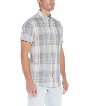 End On End Plaid Shirt In Four Leaf Clover