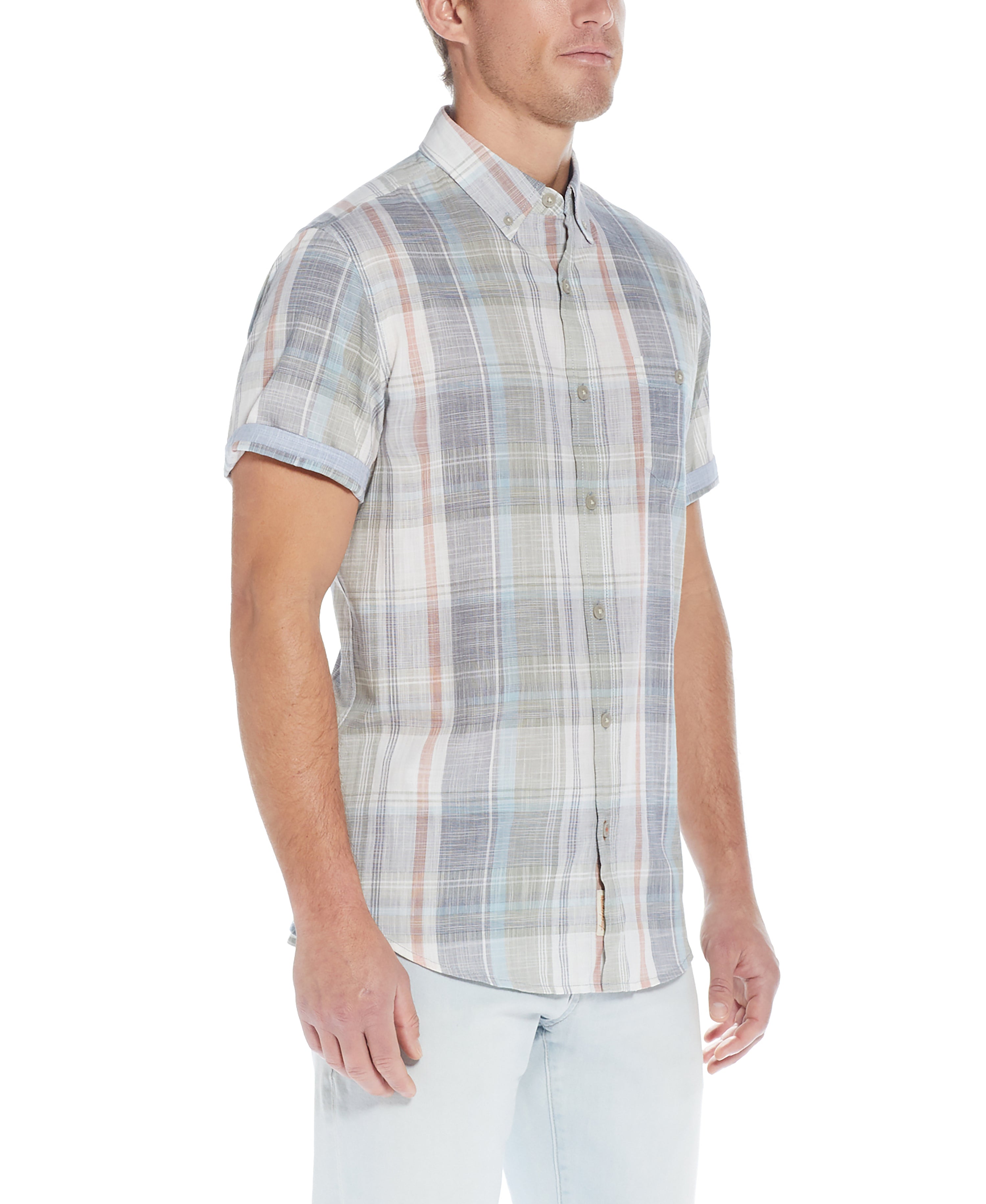 End on End Plaid Shirt in Four Leaf Clover