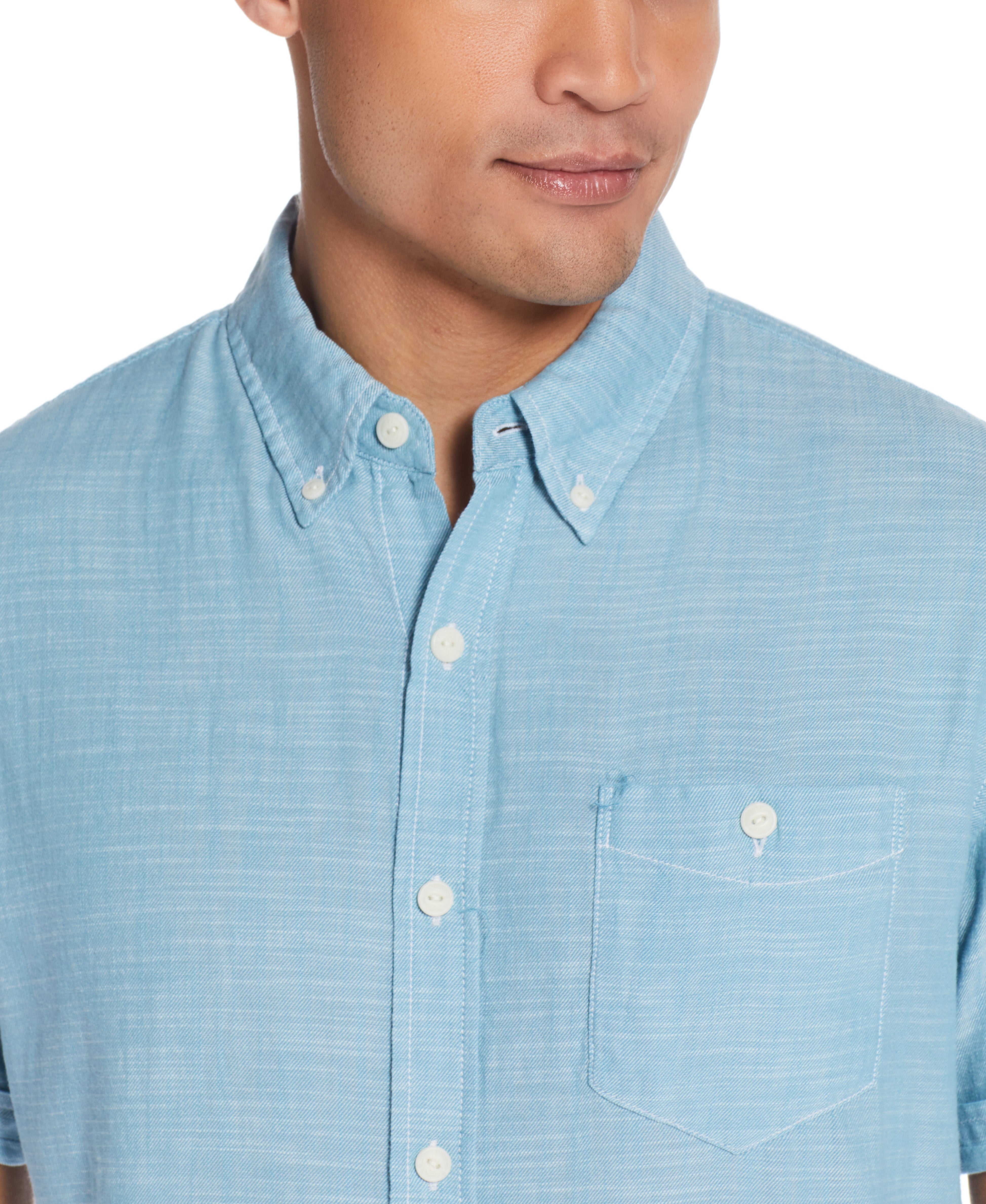 SOLID COUNTRY TWILL SHIRT IN ADRIATIC