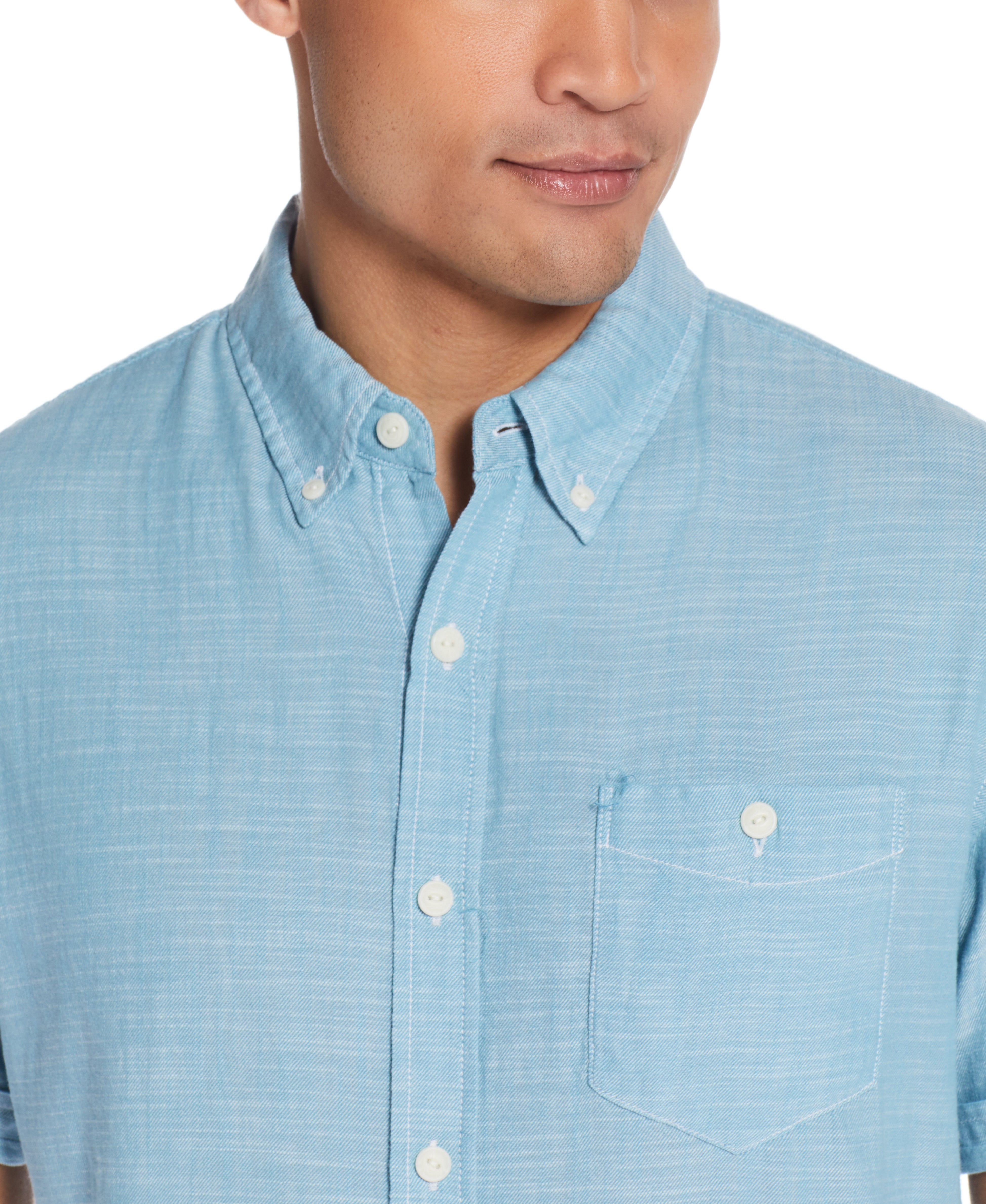 Solid Country Twill Shirt In Adriatic