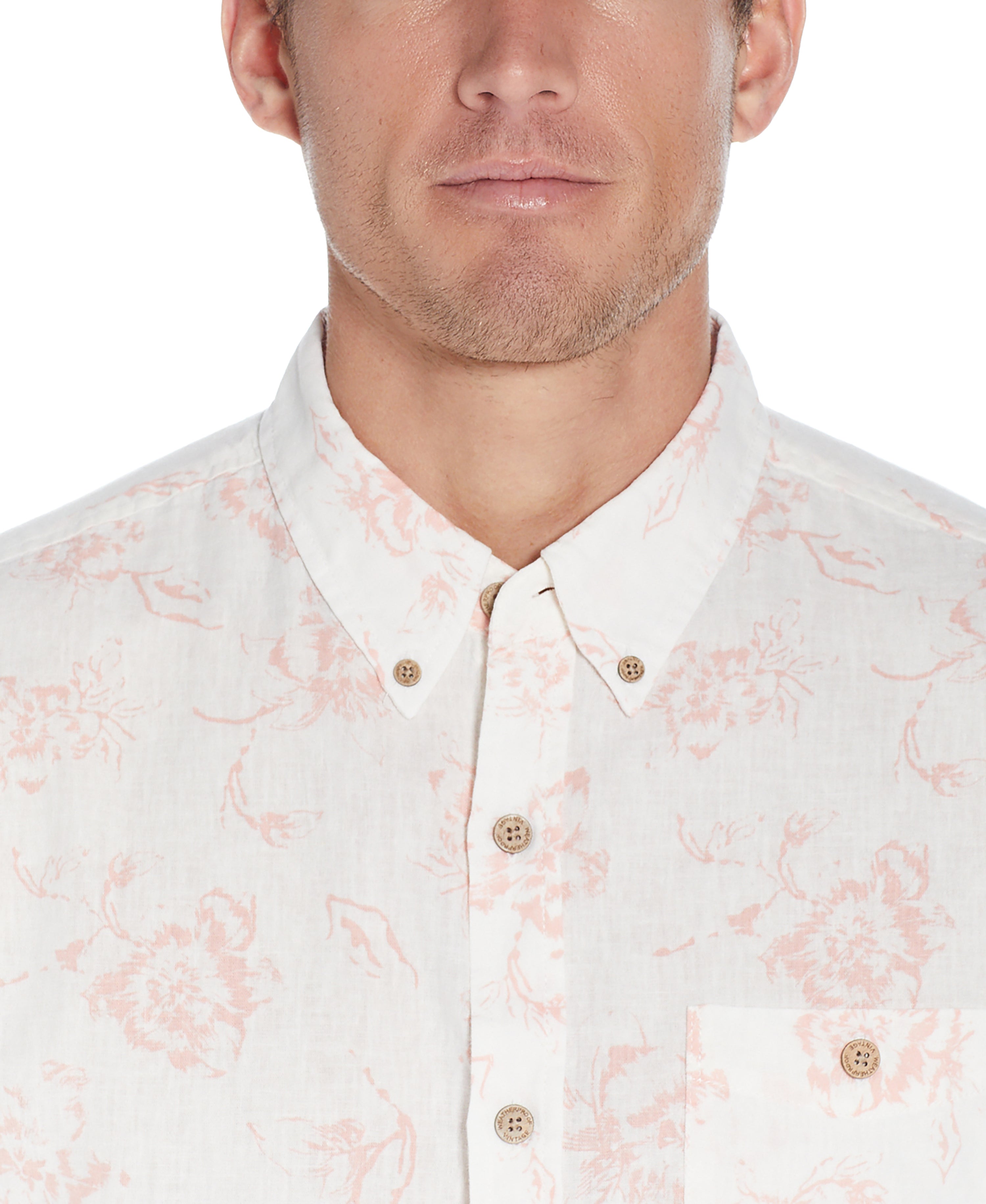 Floral Printed Shirt in Dusted Clay