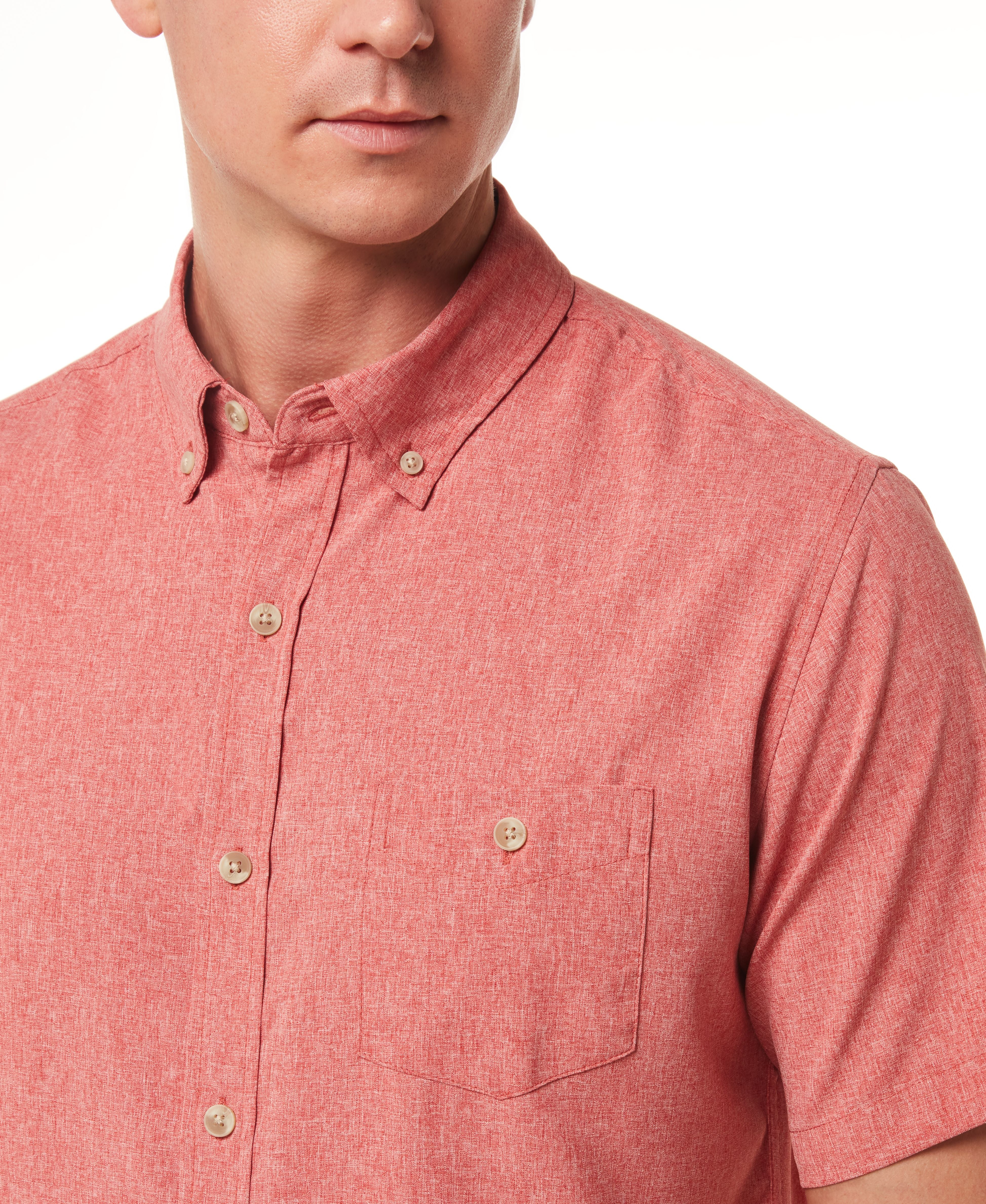 Performance Shirt In Cranberry | Weatherproof® Vintage