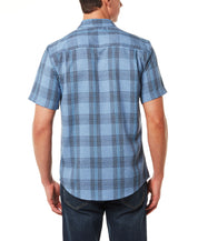 Plaid Performance Shirt In Federal Blue