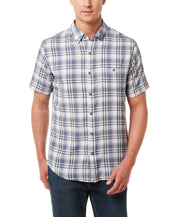 Plaid Performance Shirt In White